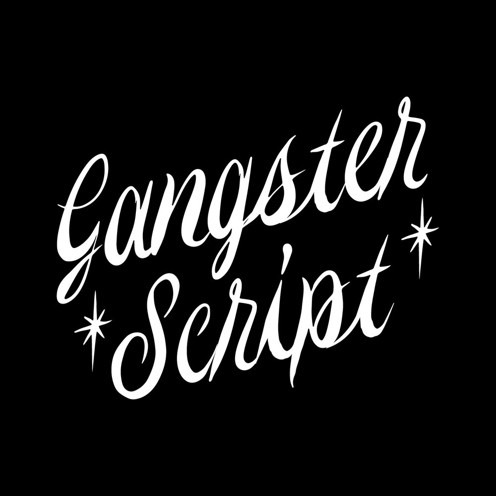 Пример шрифта Gangster Script